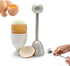 Eggshell Cutter - Stainless Steel - Egg Cutters - Eggshell Opener - Egg Decapitator - Egg Topper - Egg Unchopper - Egg Slicer - Kitchen Utensils - Silver - 1 Piece - Dishwasher Safe