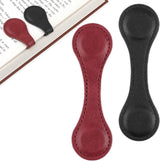 Bookmarks - 2 Pieces - Bookmark - Bookmark - Book Accessories - Page Holder - Page Holder - Magnetic Bookmark - For Both Boys And Girls - For Books/Stationery - Children - Leather - Black And Red