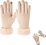 Winter Gloves - Touchscreen Winter Gloves - Winter Gloves - Warm - Women's - Windproof - Winter Gloves - One Size - For Cycling, Motorcycle, Scooter, Sports and Walking