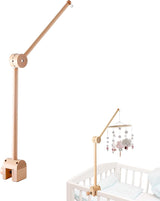 Playpen Mobile - Mobile Holder - Crib Mobile - Wooden Baby Mobile Holder - Wooden Musical Mobile Holder - Wooden Baby Mobile Holder - Wooden Playpen Mobile Holder - Baby Room Decoration - Adjustable Arm for Playpen - Easy to Mount - Adjustable - For Playp