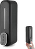 Shampoo Dispenser - Soap Dispenser - Refillable - Large Capacity - 350 ml - Wall-Mounted - Soap Pump - Small Soap Pump - Black - Wall Mount - Easy to Install - No Electricity Required - Durable - For Bathroom, Hotel