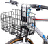 Bicycle Basket - Professional Front Bicycle Basket - Universal Handlebar Bicycle Basket - Small Bicycle Basket - Bicycle Crate - Fine Mesh Steel - with Handle and Hooks - Ideal for Bicycle / Scooter / Everyday Cyclists / Cycling Enthusiasts - Black