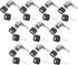 Tilt Lock - 10 Pieces - Locker Lock - Letterbox Lock - 16 mm - Includes 20 Keys - Furniture Lock - Drawer Lock - Small Lock with Keys - Sturdy Letterbox Lock - Protect Your Privacy - 10-Piece Value Set