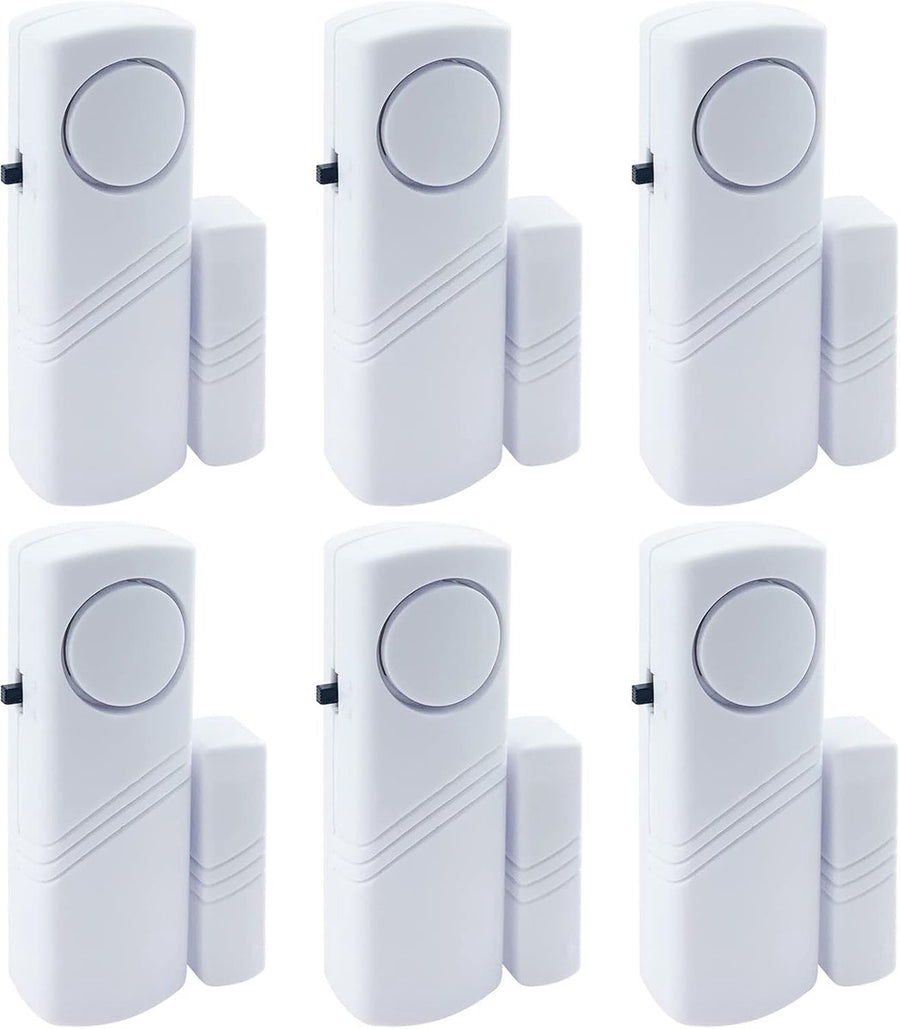 Alarm - 6-piece - Professional door/window alarm - Siren - Security Siren - Wireless anti-burglary alarm - Home burglary - Magnetically operated - Motion sensor - Window/door sensors - Practical - loud - 90dB - Safe and Rest assured