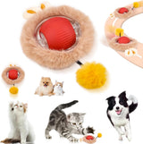 Electric Cat Ball Toy - Interactive Cat Toy - Automatic Rolling Smart Cat Toy for Cats - Dog Toys - Interactive Cat Play Ball - Pet Toys - Fast Rolling on Carpet, for Interactive Indoor Play