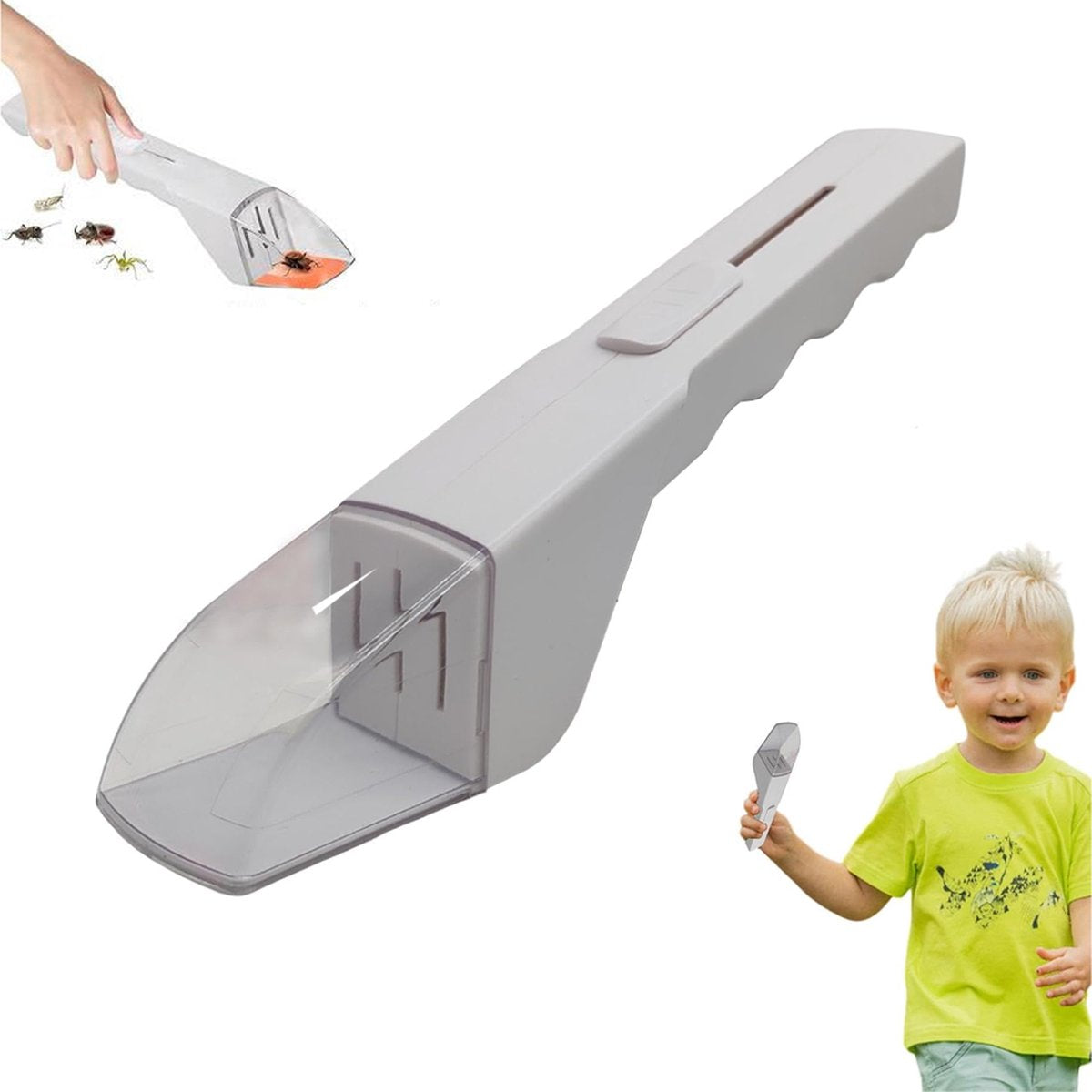 Insect trap - Spider trap - insect catcher - Fly trap - Insect jar - Insect viewer - Spider repeller - Wasp trap - Wasp repeller - Sustainable - Wasps - Fly - Long handle - Insect box - Insect vacuum - Children - Animal-friendly