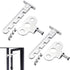 Pieces Window Stopper - Window Limiter - Window Stay - Window Security - Window Tilt Regulator for Adjusting the Window Opening - For Every Window - Window Stay - White - Including Installation Material