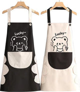 Kitchen Apron - 2 Pieces - Professional Cooking Apron - For Ladies and Gentlemen - Hospitality Apron - Easily Adjustable - Pottery Apron - Painting Apron - Crafts - For Men's Workshop - Denim Apron - Bartenders - Carpenter's Apron - Barbecue Aprons - Kitc