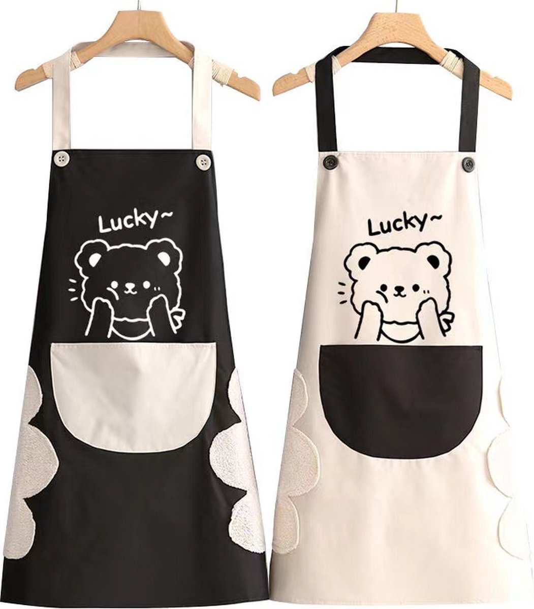 Kitchen Apron - 2 Pieces - Professional Cooking Apron - For Ladies and Gentlemen - Hospitality Apron - Easily Adjustable - Pottery Apron - Painting Apron - Crafts - For Men's Workshop - Denim Apron - Bartenders - Carpenter's Apron - Barbecue Aprons - Kitc