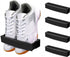 Hanging Shoe Rack for Door - Self-Adhesive Shoe Racks - 4 Pieces - Shoe Rack - Shoe Storage - Shoe Organizer - Shoe Storage System - Shoe Rack - Hanging Shoe Rack for Door - Adjustable Wall-Mounted Shoe Rack - Black - No Drilling Required