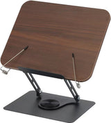 Reading Book Stand - Book Stand - Rotates 360 Degrees - With Page Holders - Adjustable Book Stand - Cookbook Stand - Anti-Slip Reading Stand - Book Support - Foldable and Portable - For Office, Kitchen, School, Textbook, Recipe