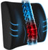 Ergonomic Lower Back Cushion - Memory Foam - Back Support - Lumbar Support - Relieve Fatigue - For Car, Office Chair, Sofa and Bed - Car Cushion - Working from Home - Black - Back Pain & Sitting Comfort