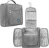 Toiletry Bag with Hook - For Women and Men - Hanging Toilet Travel Bag with Hook - Hanging - Travel & Camping Suitcase Accessories - Toiletry Bag for Women & Men - Makeup Bag with Mesh, Waterproof Pockets - Grey
