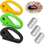 Wrapping Paper Cutter - 3 Pieces - Wrapping Paper Cutter - Wrapping Paper Roll Cutter Aid - Simple, Fast, and Safe - Ultra Sharp Blade - Paper Roll Cutter - Gift Cutter - Home Office Roll Cutter - Scissors - Gift - Durable - With Replacement Blade