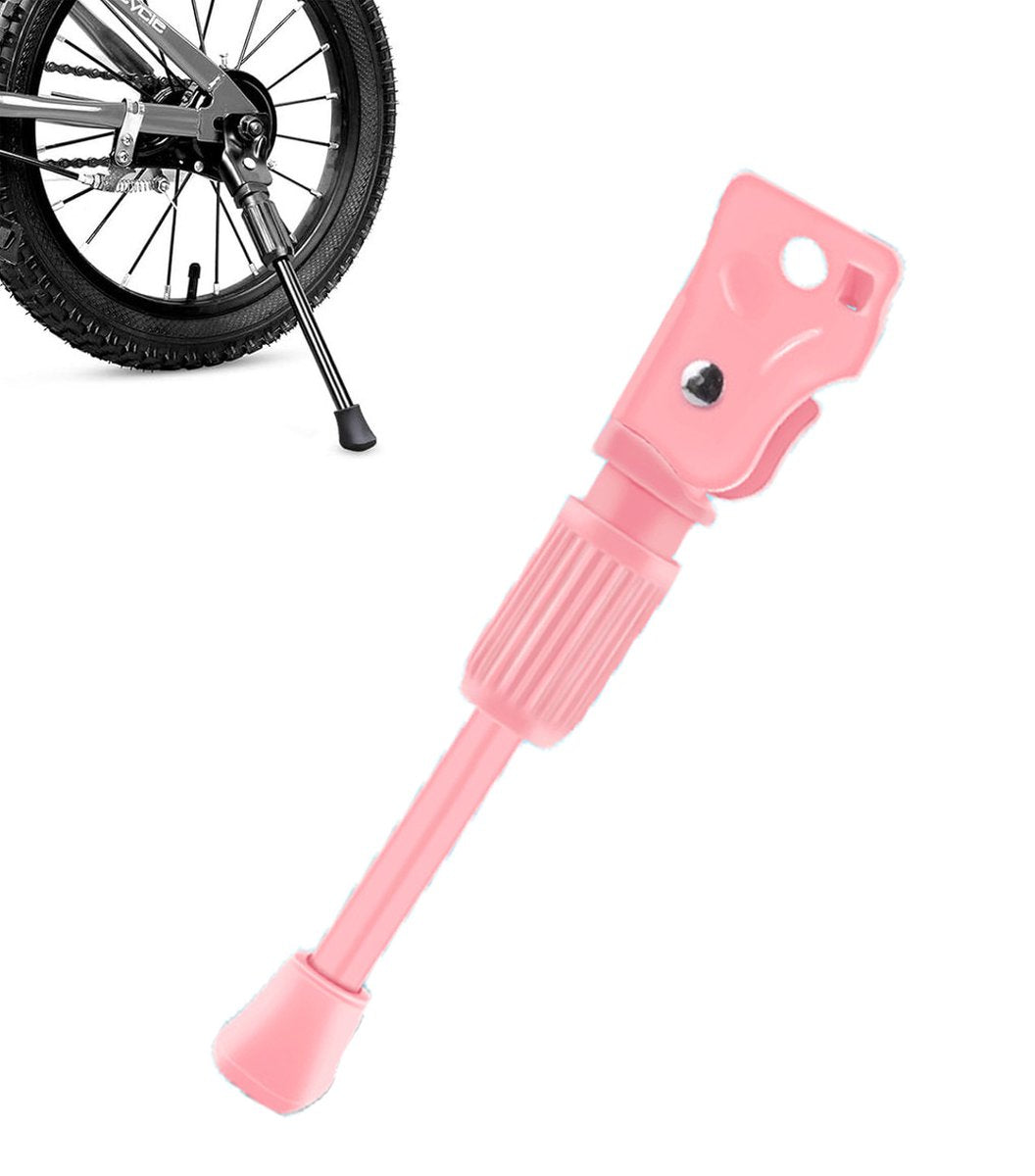 14 Inch - Bicycle Stand for Children's Bikes - MTB Kickstand - Single Bicycle Stand - Bicycle Accessories for Children - Bicycle Stand - Side Stand for Bicycles - Bicycle, E-Bike, City Bike & Mountain Bike - Pink - Easy to Install