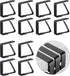 Tablecloth Clips - 12 Pieces - Tablecloth Clips - Table Linen Clips - Small Clips - Adjustable Tablecloth Holders - Table Accessories - Garden Items - Tablecloth Securing - For Thick Tables - For Thick Garden Tables - Stainless Steel - 5 x 4 Cm