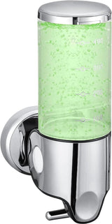 Wall-Mounted Soap Dispenser - 500ml - Stainless Steel - Shampoo Dispenser - Large Capacity - Refillable - Portable - Durable - Hanging Soap Dispenser - Soap Pump - Soap Pump - Bathroom Accessories - With Screws - Easy to Install - For Bathroom, Hotel, Kit