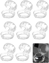 Gas Stove Knob Protective Cover - 8 Pieces - Universal - Plastic Knob Cover - Suitable for Gas Stove, Gas/Electric Stove, Electric Oven, Induction Stove, Gas BBQ, Hob - Kitchen Utensils - Transparent - Child Safety