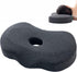 Piercing Pillow - Ear Piercing Pillow for Side Sleepers - Side Sleeping Pillow - Memory Foam Pillow - Ergonomic - Pillow with Hole for Ear - Donut Piercing Pillow - For Ear Pain - 55x 35x 9x 7cm - Ring Pillow - Washable - Removable - Grey - Skin-Friendly