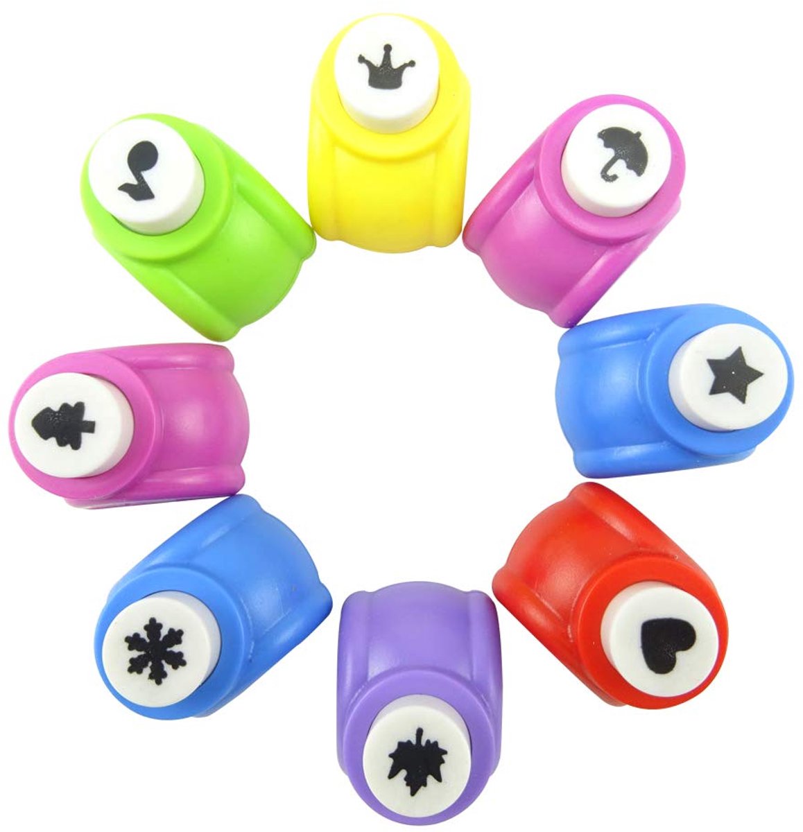 Creative Punch - interesting paper craft punch - shape punch - handmade hole punch - crafting - DIY handmade hole punch - for making greeting cards - artwork - Gift - 8-piece - for festival / Halloween / Christmas