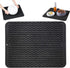 Draining Mat - Drying Mat - Silicone Mat - Dishwashing Mat - Countertop Mat - Bar Mat - With Hanging Hole - Black - 30 x 40 Cm - Pot Coaster - Draining Racks - Anti-Slip - Heat Resistant - Dishwasher Safe