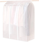 Garment Cover - Storage Bag - 90x100x50cm - Garment Bags with Zipper - Breathable & Dustproof - Transparent Window - Three-dimensional Dust Cover - Clothing Protective Bags - Wider, Sleeker, Moisture, Waterproof - Storage Bags for Clothing - Dresses/ Coat