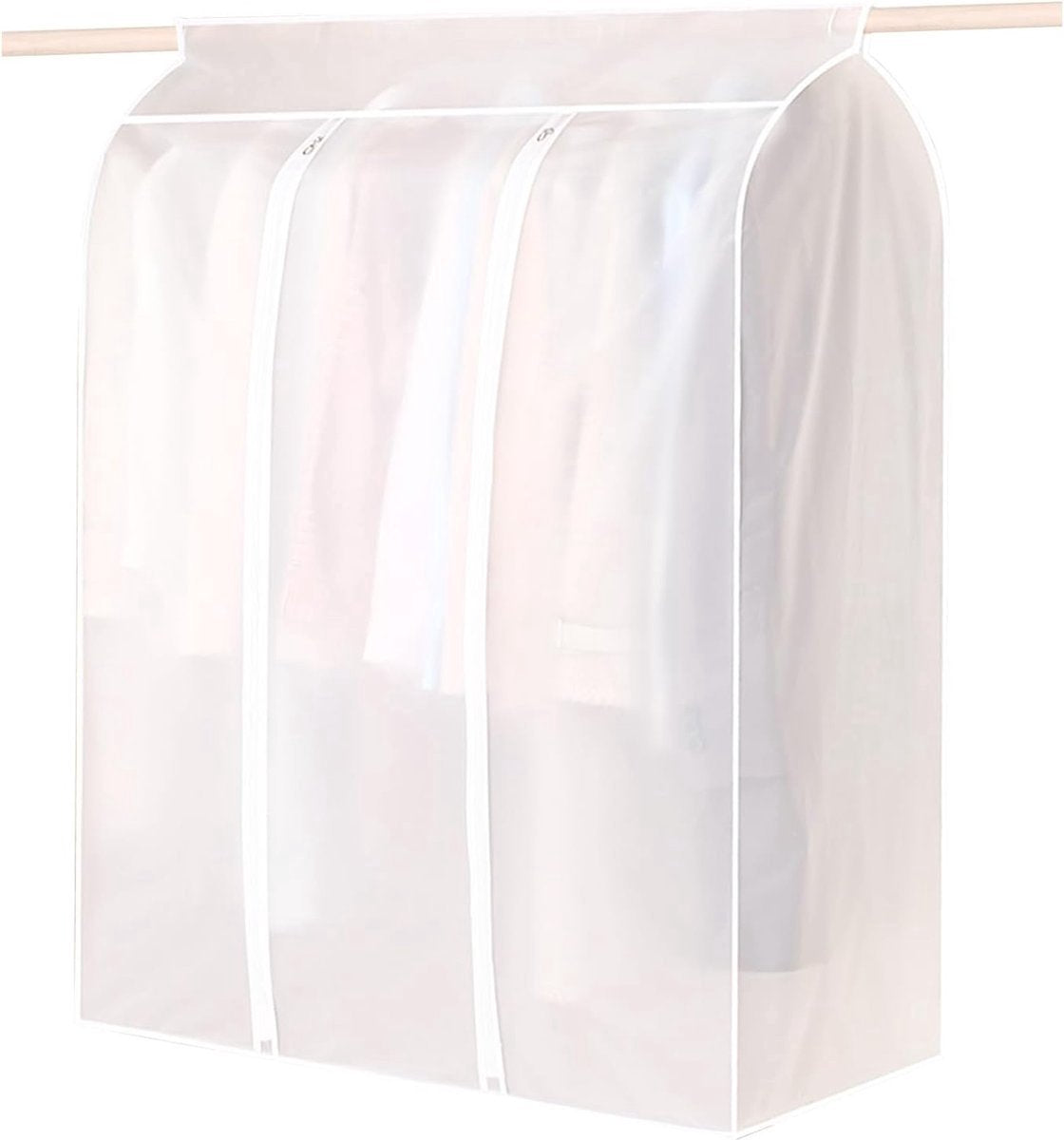 Garment Cover - Storage Bag - 90x100x50cm - Garment Bags with Zipper - Breathable & Dustproof - Transparent Window - Three-dimensional Dust Cover - Clothing Protective Bags - Wider, Sleeker, Moisture, Waterproof - Storage Bags for Clothing - Dresses/ Coat
