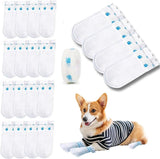 Dog Socks - 40 Pieces - Disposable Pet Socks - Waterproof - Non-Slip Dog Socks - Dog Shoes Paw Protector Socks for Dogs - Velcro Closure - Breathable - Adjustable - Pet Paw Protector - Dog Shoes - Size S