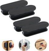 Sliding Door Handle - 4 Pieces - Cabinet Handles - Furniture Handles - Drawer Handles - Door Handles - Cabinet Handles - Furniture Handle - Kitchen Handle - Furniture Hardware - Self-Adhesive - No Drilling Required - Handle for Wardrobe - For Kitchen/Slid