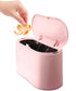 Trash Can - Sensor Trash Can - Sturdy - Countertop Waste Bin - Mini Trash Can - Desktop - Tabletop Waste Bin - Plastic Trash Can - Bathroom Waste Bin - Recycling Waste Bin - Car Trash Can - Pink - Office Trash Cans - Home / Office