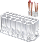 Makeup Brush Holder - Pen Pot - Brush Holder - Cosmetic Storage Box - Makeup Organizer - Makeup Holder - 26 Slot Cosmetic Brush Storage Box - For Brushes, Lipstick, Eyeliner - For Bedroom, Bathroom, Makeup Table, Mirror Cabinet
