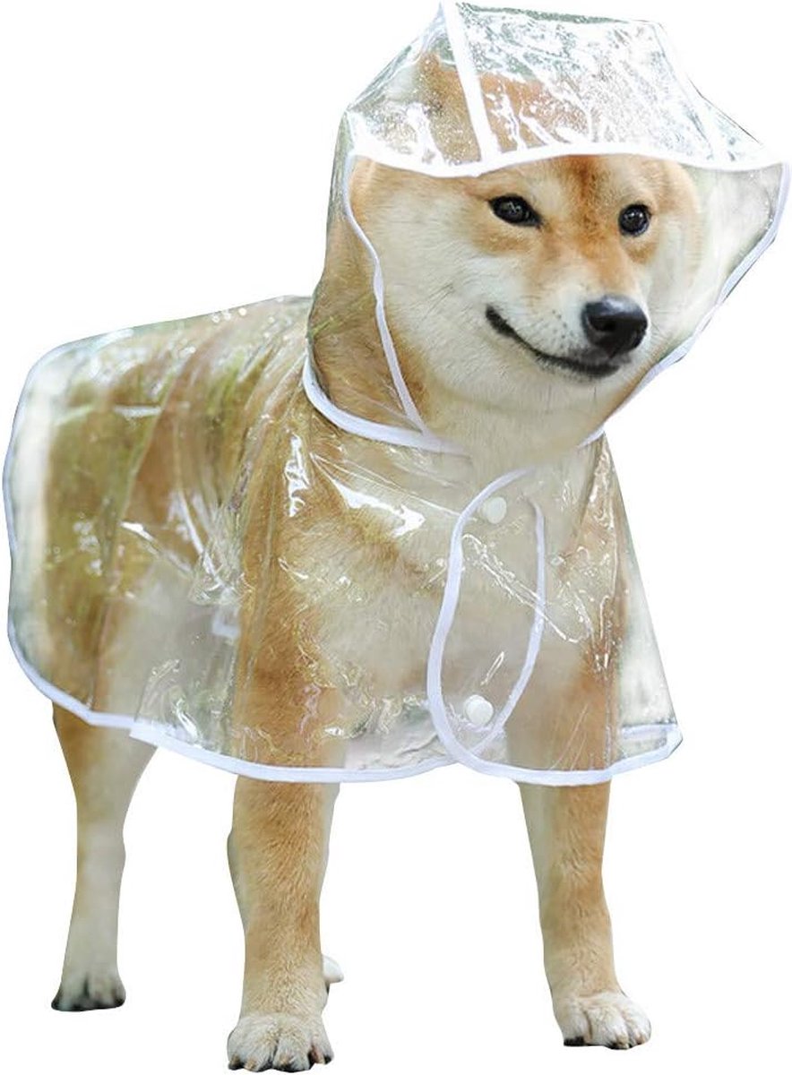 Dog Raincoat - Dog Raincoat - Dog Raincoat with Hood - Waterproof Raincoat - Comprehensive Protection - Bite-Resistant Pet Rain Poncho - For Small to Medium Dogs - Size XL - 1 Piece