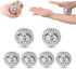 Hedgehog Massage Ball - 6 Pieces - Fitness Ball - Myofascial Ball - Trigger Point Massage Ball - Round Massage Ball for Hands, Feet, and Back - For Self-Massage of Various Parts of the Body - Various Sizes - With Diameter 3.2/4.7cm