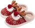 Slippers - House shoes - Christmas - Christmas Gift - Anti-slip - Anti-slip Sole - with Plush Lining - Comfeet - Warm - Women and Men - Size 39/40 - Red - Creative - Interesting - Surprising - Gift - Perfect as a Christmas gift
