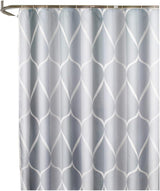Anti-Mold Shower Curtain - Shower Curtain - Waterproof - 120x180 Cm - Waterproof Washable Anti-Mold Polyester Shower Curtains - Grey - With 8 Shower Curtain Hooks
