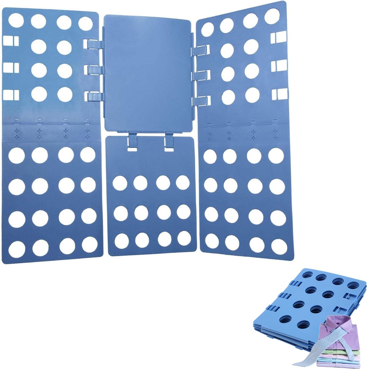 Clothes Folding Board - Laundry Folding Board - Folding Board - Folding Aid - Clothes Folder - Folding Aid - Shirt Organizer - Folding Board Folder - Flipfold - Folding Board for Shirts, Shirts, and Sweaters - Fold All Your Clothes Quickly and Easily - Bl