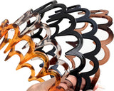 5 Pieces Women's Headbands - Zig Zag - Headband - Plastic - Women - Ladies - Teens - Girls - Lightweight - Running - Athletic - Gym - Dance - Yoga - Headband For Men And Women - Sports Headband - Hair Accessories - Sustainable