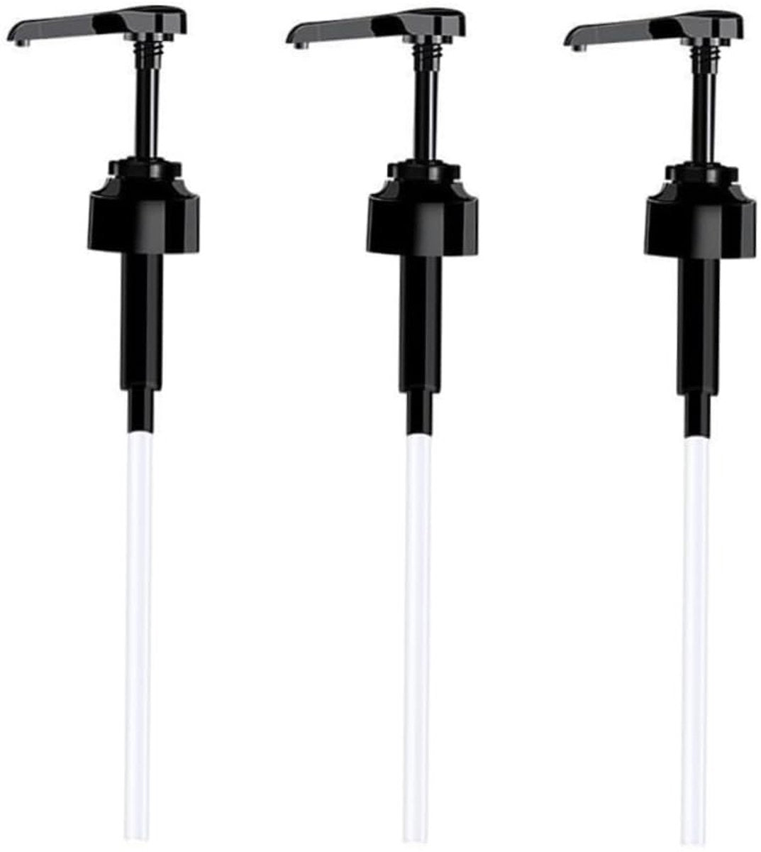 3-piece soap dispenser head - Easy-press bottle soap dispenser - Multifunctional Coffee Syrup Pump - Practical Spray Nozzle Pressure Oil Sprayer - Dispensing Pump - Pump Dispenser Syrup Bottle - Bottle Nozzle - for liquid / lotion - Black