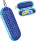 Glasses Case - Glasses Cover - Glasses Case - Glasses Pouch - Glasses Pouch - Swim Goggles Storage Case - Sunglasses Holder - Zipper - With Carabiner Hook - Stylish - Blue - Universal - 18*7.5*7.5cm