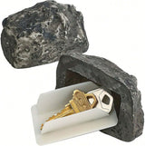 Fake Stone - Hollow Stone - Outdoor Hiding Place for House Keys - Plastic Fake Stone - Anti-Burglar - Security - Discreet - Safe Way to Hide a Key - Hide Keys in an Unfindable Hiding Place - 1 Piece