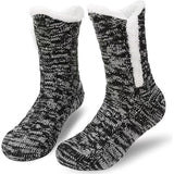Socks - Plush Socks - Warm Socks - Winter Socks - House Socks - Fluffy Socks - Thick - Warming Quality - Comfort - Soft - Warm - with Plush Lining - Black - Unisex - Christmas Gift - Christmas - Gift - Perfect as a Christmas gift