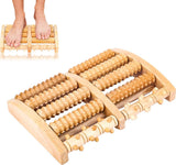Wooden Foot Massager - Foot Massage Roller - Massage Device - Massage Roller - Foot Roller - Wooden Foot Massage Roller - Reflexology - Improves Blood Circulation - For Home and Office - 27.3×18.5×5cm