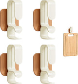Towel Hook - 4 Pieces - Coat Hook - Hanging Hooks - Small Towel Hooks - Washbasin Hook - Towel Hooks - Hook - Wall Hanging Hook - Waterproof Hooks for Kitchen and Bathroom - Self-Adhesive - Multifunctional Hook - For Windows, Glass, Bathroom, Kitchen