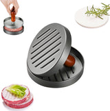 Hamburger Press - Stainless Steel - Hamburger Maker - Burger Press - Burger Press - Hamburger Presses - Hamburger Shaper - Burger Meat Press - Includes 100 Sheets of Wax Paper - Dishwasher Safe - BBQ Accessories - BBQ Tools