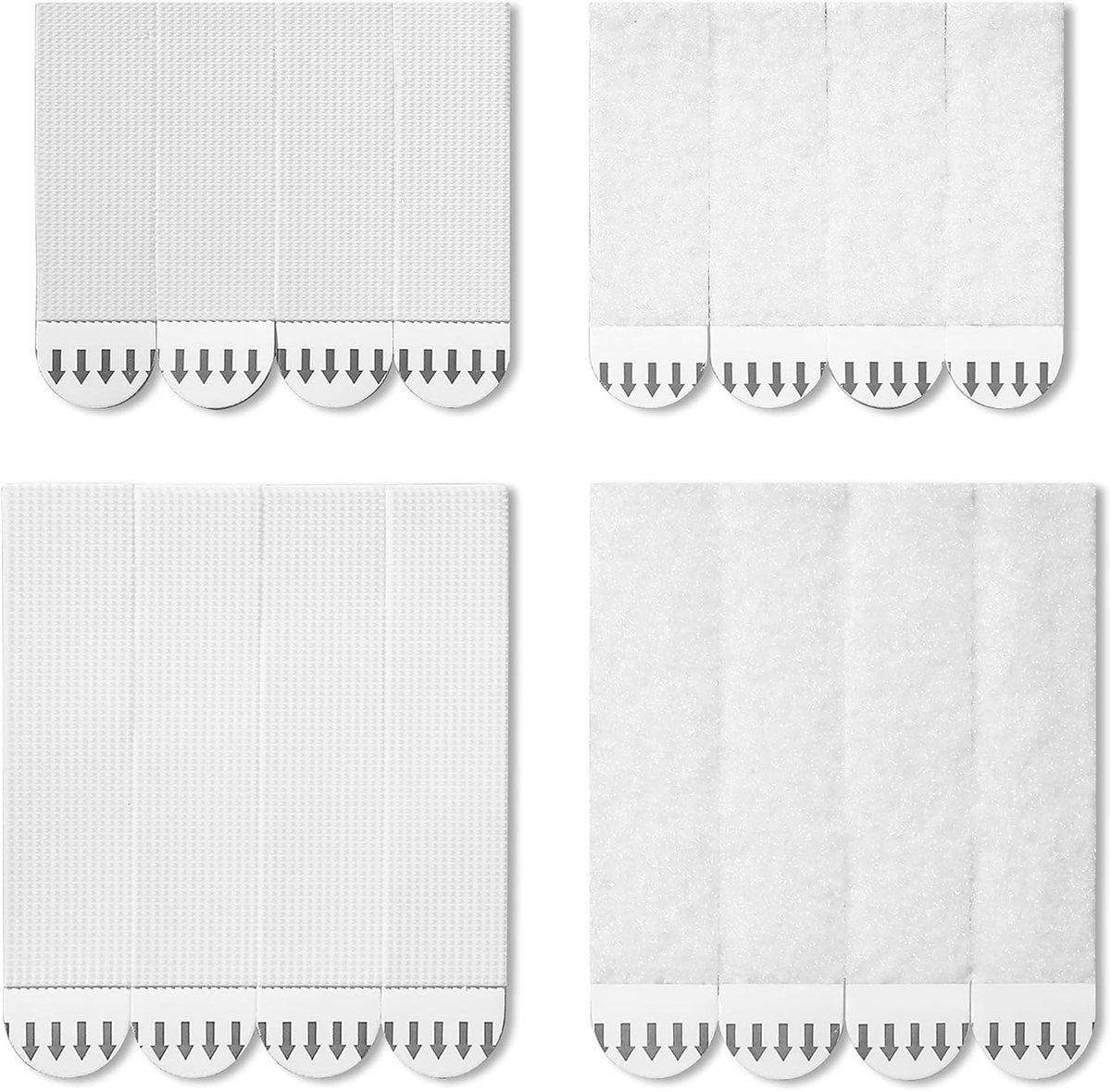 Strong Self-Adhesive Double-Sided Velcro - 24-Pair - Self-Adhesive Hook - Photo Frame - Photo Frame Hooks - Self-Adhesive Velcro - Hanging Hook - Wall Mount - Wall Hooks - Picture Hooks - Self-Adhesive Strips for Frame Hanging on the Wall