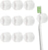 Toothbrush Holder - 10 Pieces - Holder - Bathroom - With Suction Cup - Washbasin - Shelf - Storage - Holder - Hygienic - Bathroom Gadgets - Bathroom Accessory - Wall Mounting - No Drilling Required - Plastic - Toothbrush - White