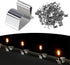 Cable Clips - 100 Pieces - Cable Holder - Halloween - Christmas - Nail Clip - Cable Tie - Clips - Cable Channel - Ties - Cable Lock - Cable Channels - Roof Hooks - Cable Clamp - Strong Clamping Force - 20 x 14 mm - Very Suitable for Party / Halloween / Ch