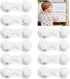 10 Pieces - Child Lock - Drawer Child Lock - Refrigerator Lock - Cabinet Child Locks - Cabinet Door Child Safety - Child Security - No Drilling Required - Safety Lock - Door Security - Baby Lock - Child Locks - Drawer Lock - White - Cabinet & Drawer Secur