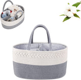Diaper Bag - Changing Table Basket - Diaper Basket - Changing Bag - Diaper Organizer - Nursery Storage Basket - Baby Diaper Organizer - Diaper Organizer - Maternity Gift - Toy Basket - For Nursery Accessories - Baby Shower - Removable Dividers