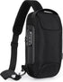Crossbody Bag - Sling Bag - Chest Bag - Anti-Theft & Waterproof - With USB - Crossbody Bags - Women - Men - Black - Men&